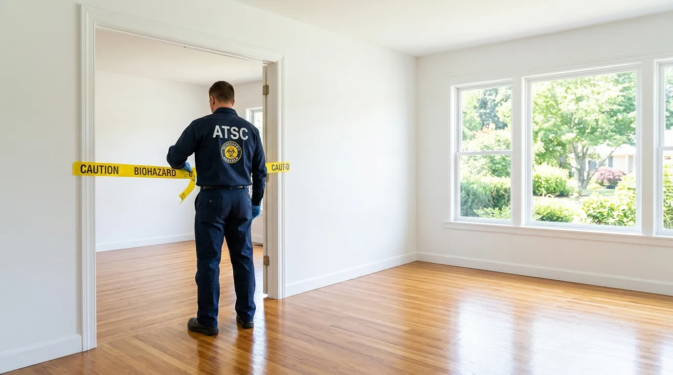 Certified biohazard cleanup crew performing Crime Scene Cleanup in Keene